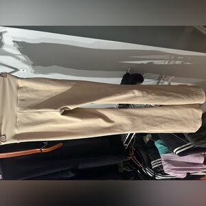 Elegant Cream Women's Trousers